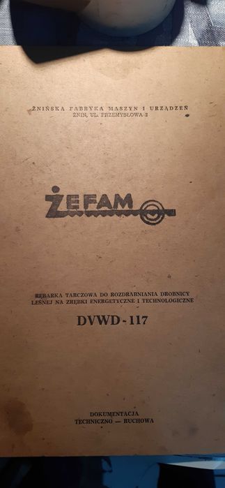 stara dtr rębarka tarczowa DVWD-117 dla kolekcjonerów prl