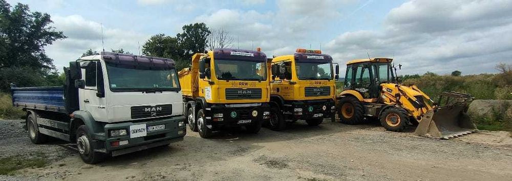 Transport wywrotka 20 ton sprzedaż piasek kruszywa żwiry ziemia