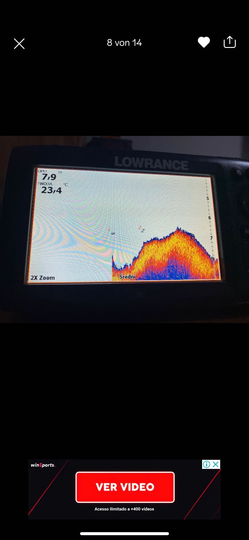 Sonda Lowrance hook7 chirp