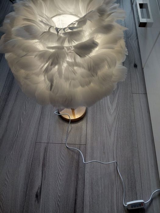 Lampka Boho Pióra