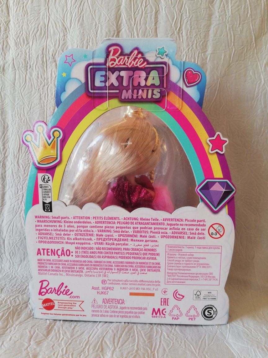 BARBIE EXTRA MINI com coroa dourada - PVP  21,99€ (artigo NOVO)