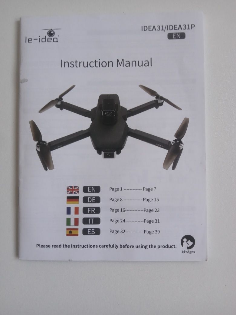 Drone 99,9% novo.