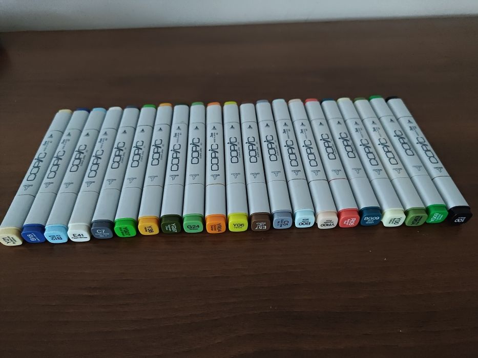Komplet markowych profesjonalnych markerów COPIC Japan