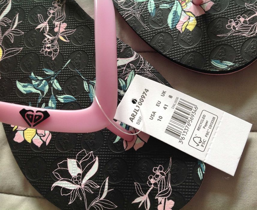 Roxy nowe klapki japonki 41