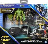 Набор фигурка Бэтмен и болотная тварь Бэтцикл DC Comics Batman