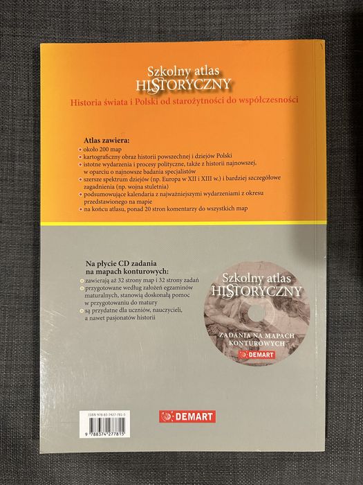 szkolny atlas historyczny wydawnictwo DEMART