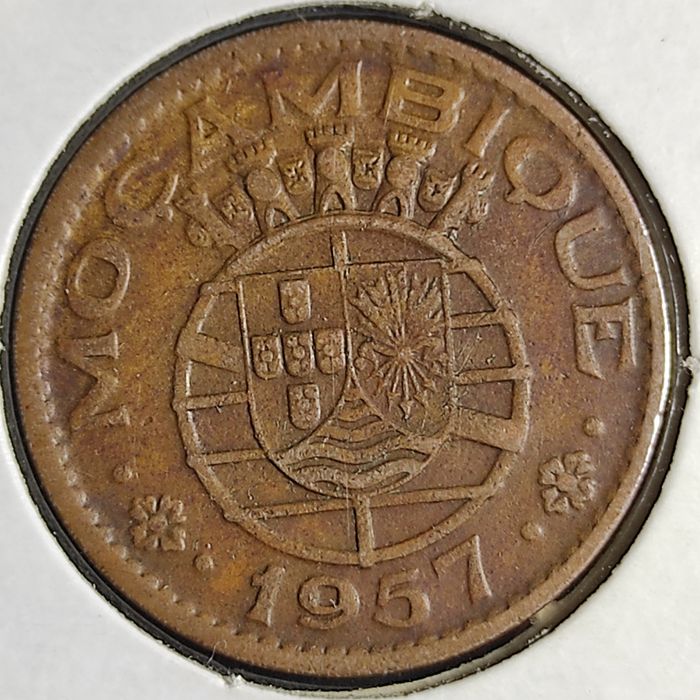 1 Escudo 1957, Moçambique, bronze MBC/BELA