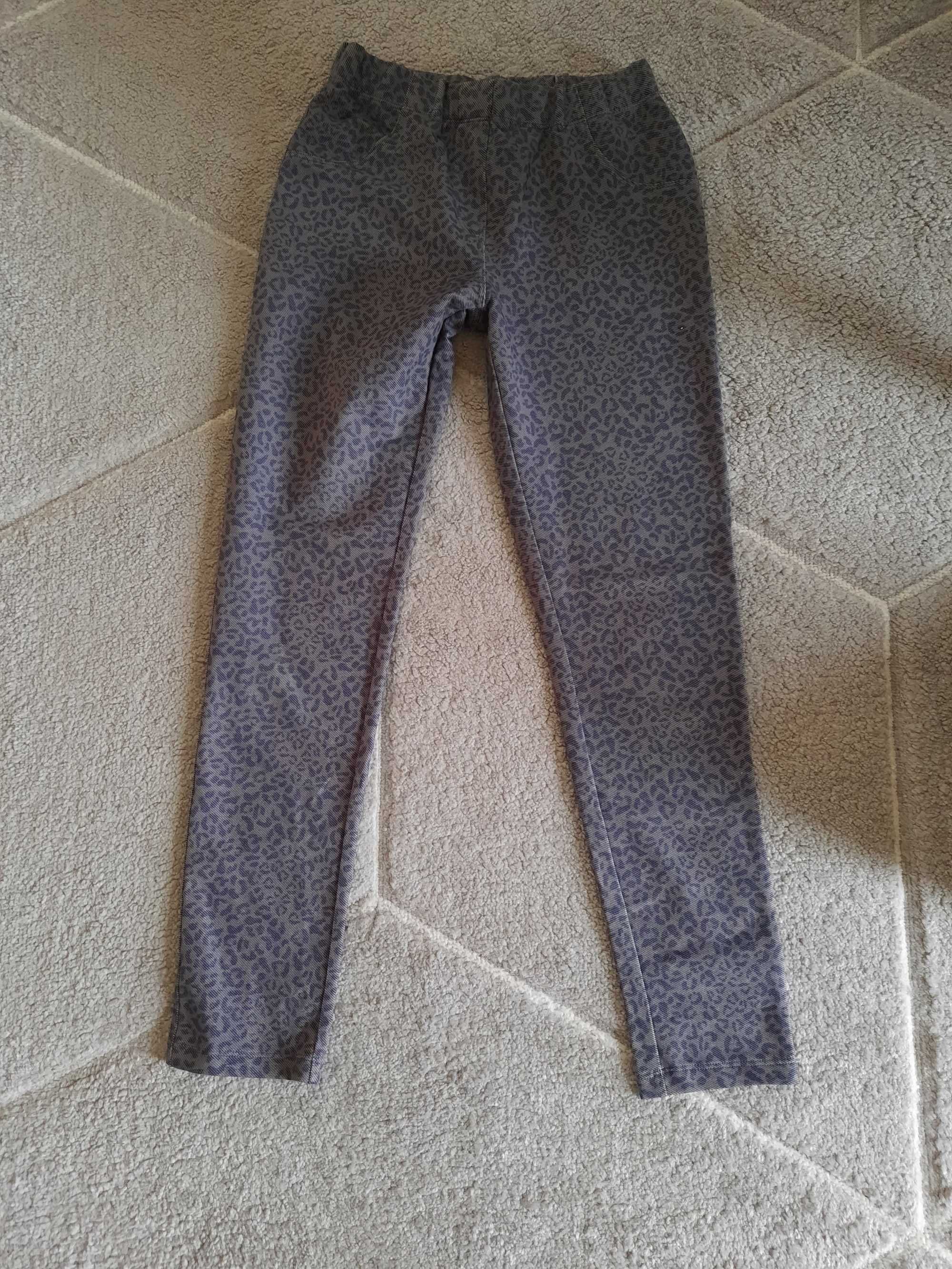 Spodnie/legginsy panterka r.146/152 Nowe