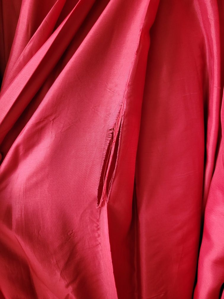 Płaszcz wełniany czerwony - S - Corsetry & Romance, na miarę