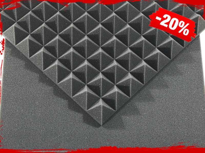 Profesjonalna MATA PIANKA Akustyczna Panele Akustyczne Piramida 50x50