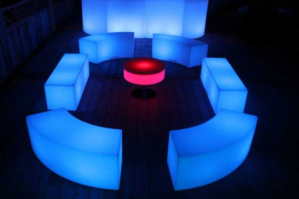 Mobiliario led varias unidades