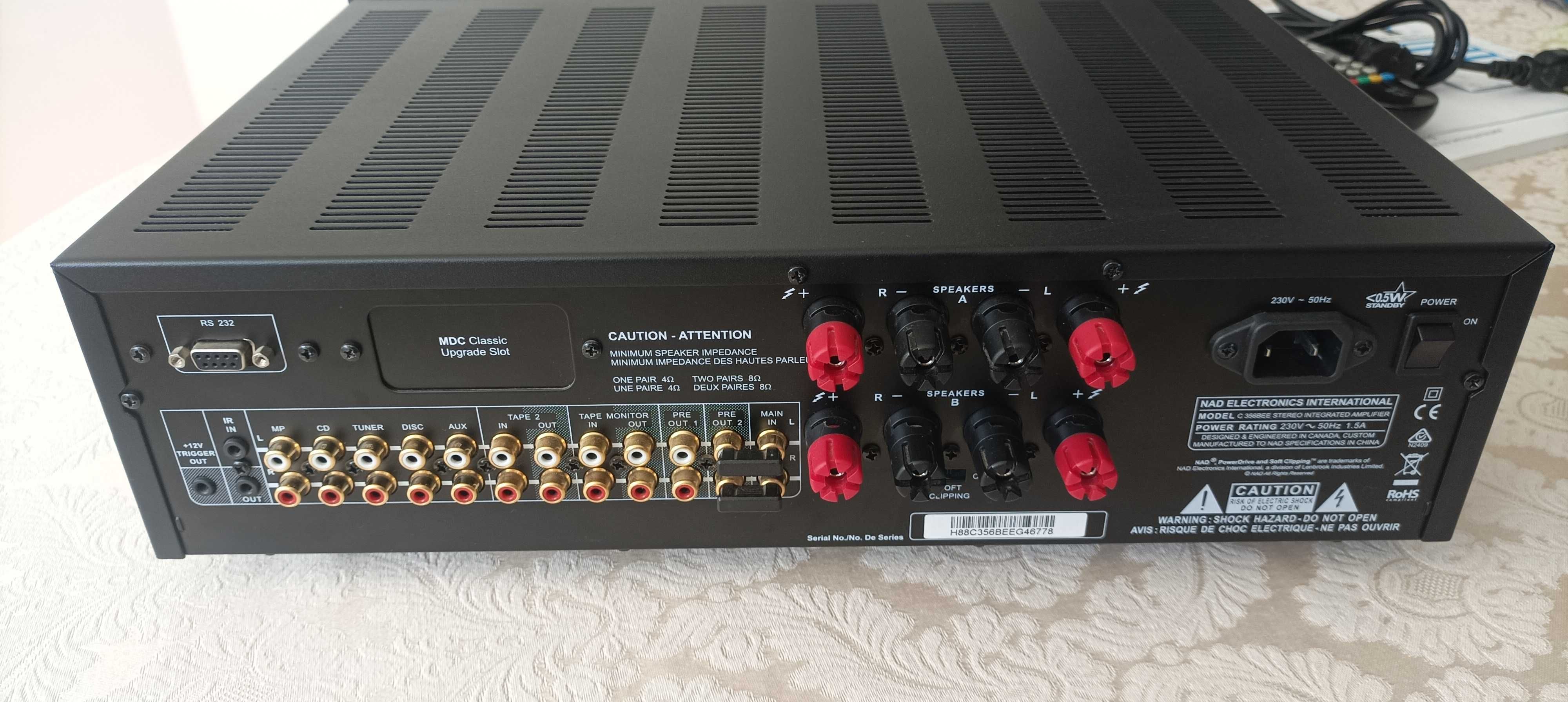 Wzmacniacz stereo NAD C356BEE mod muda44