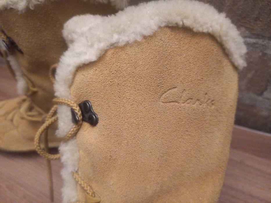 Женские зимние ботинки Clarks размер 38