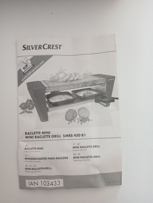 Grelhador para Racletes Silver Crest