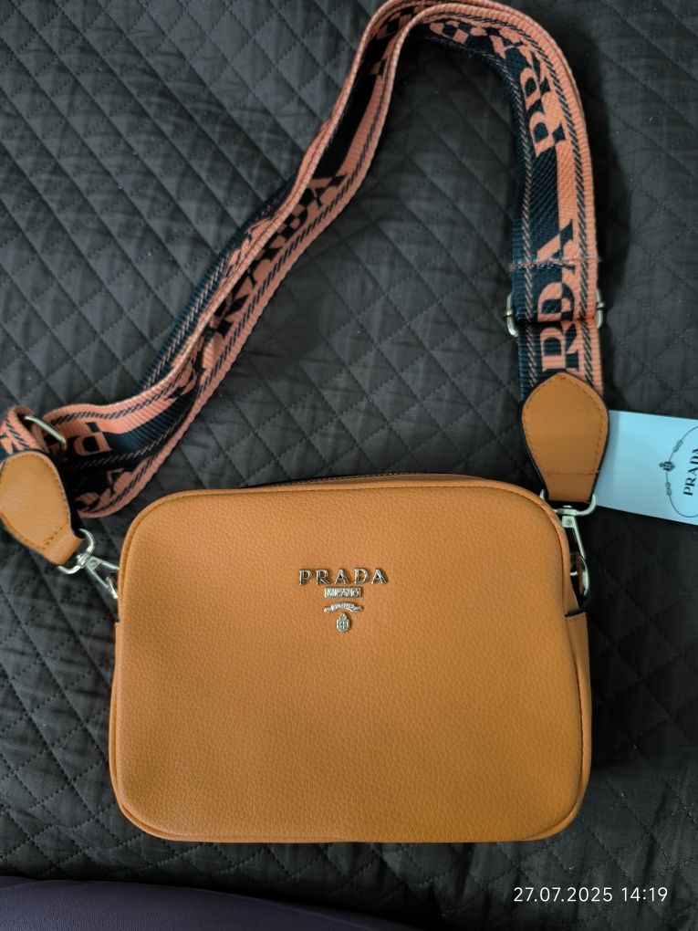 Torebka Prada Milano pomarańczowa