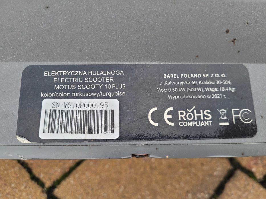 Hulajnoga Motus Scooty 10 Plus