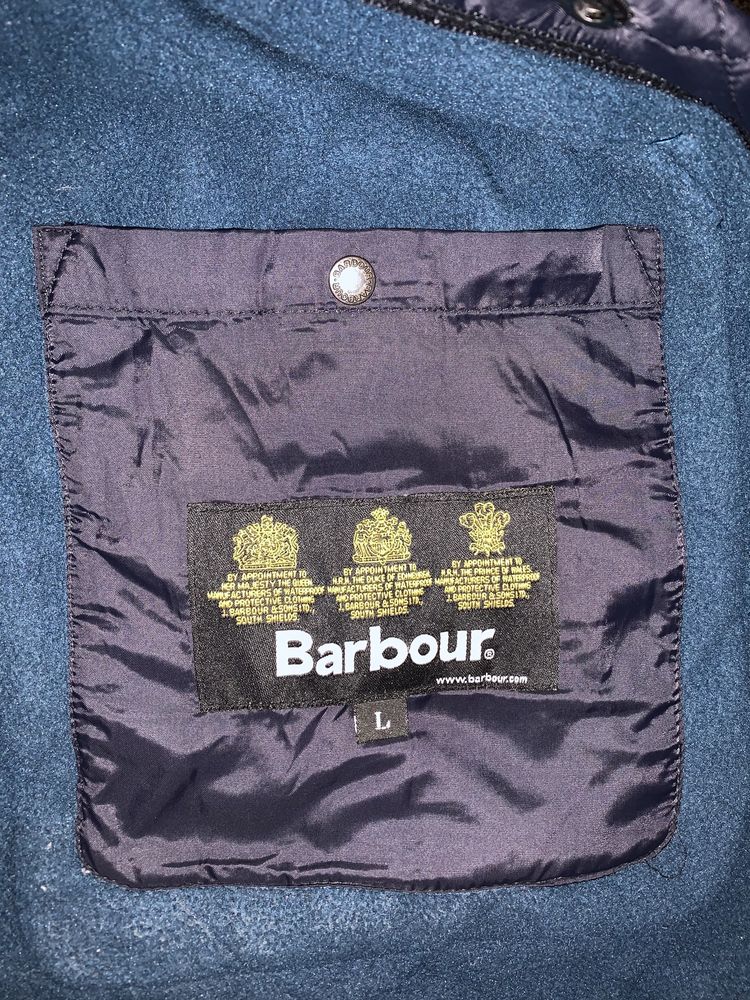 Barbour барбур стеганка стеганая куртка харик харингтон с воротником