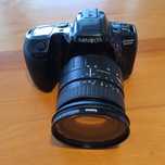 Minolta Dynax 500si z Obiektywem sigma zoom 28-200mm 1:3.8-5.6 + Filtr