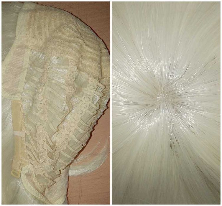 Klee Genshin Impact blond platynowa krótka peruka wig cosplay