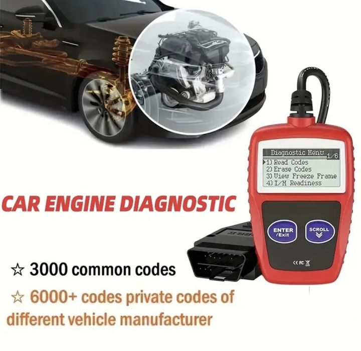 OBD2 Instrumento de diagnóstico de falhas de carro e mota