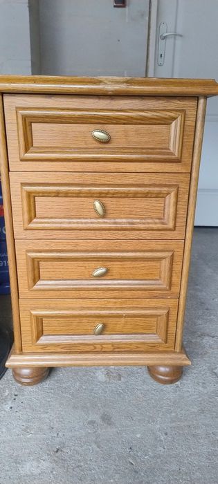 Komoda dębowa uzywana i witryna debowa