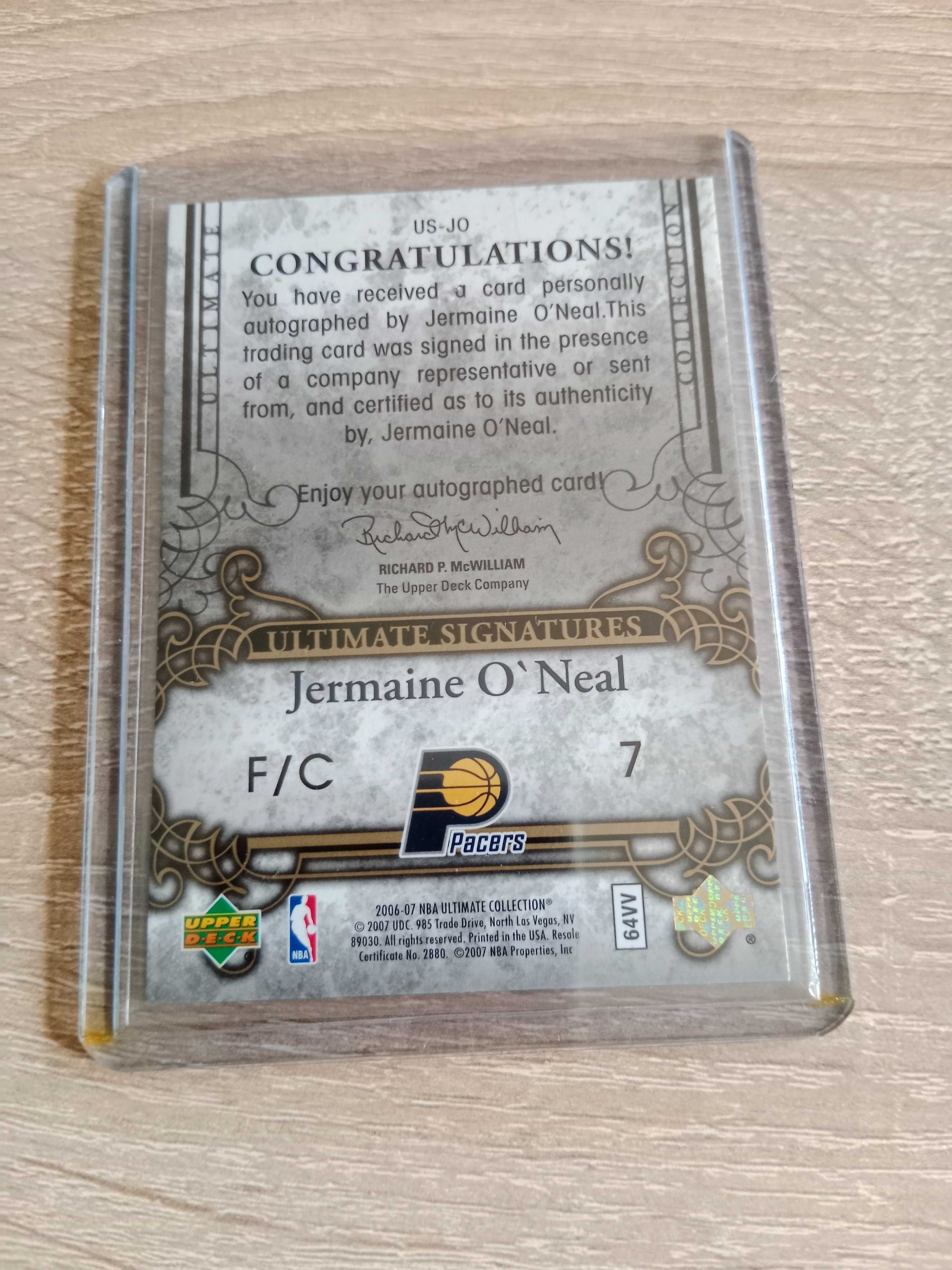 Autograf Jermaine O'neal