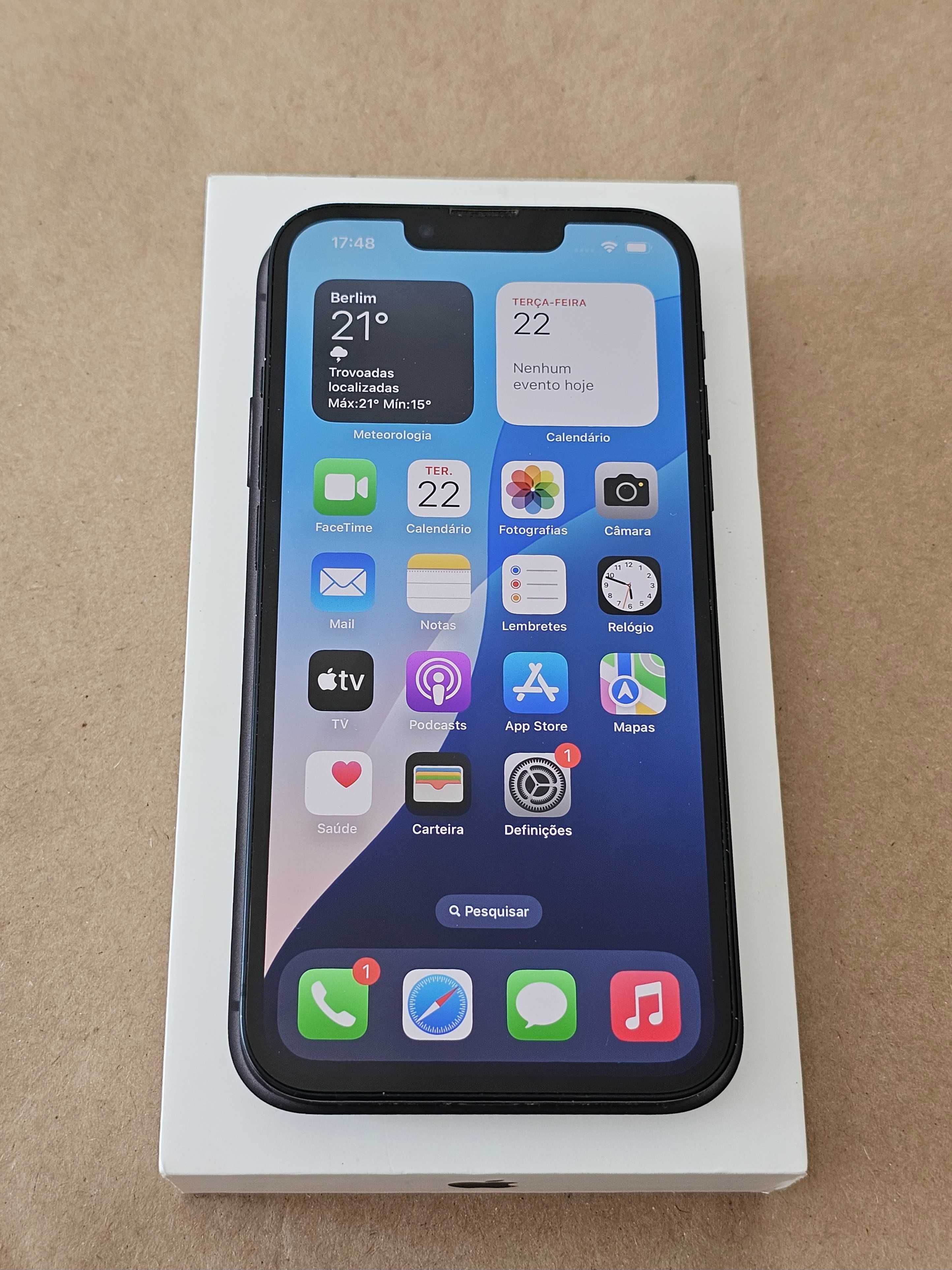 Iphone 13 128GB.  Bateria 79%. Azul. Ótimo estado.  Sem caixa.