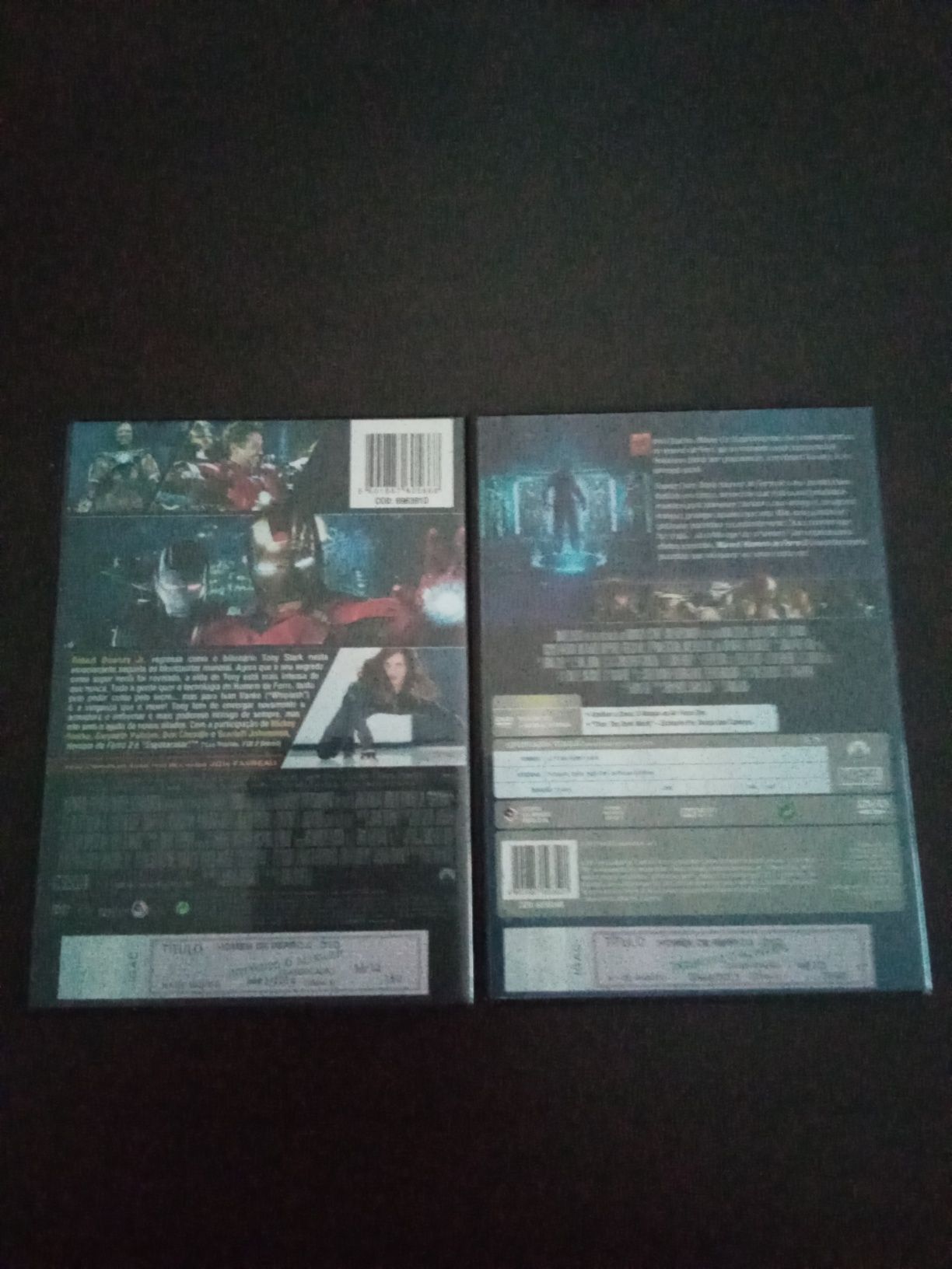 DVDs Iron Man 2 e 3