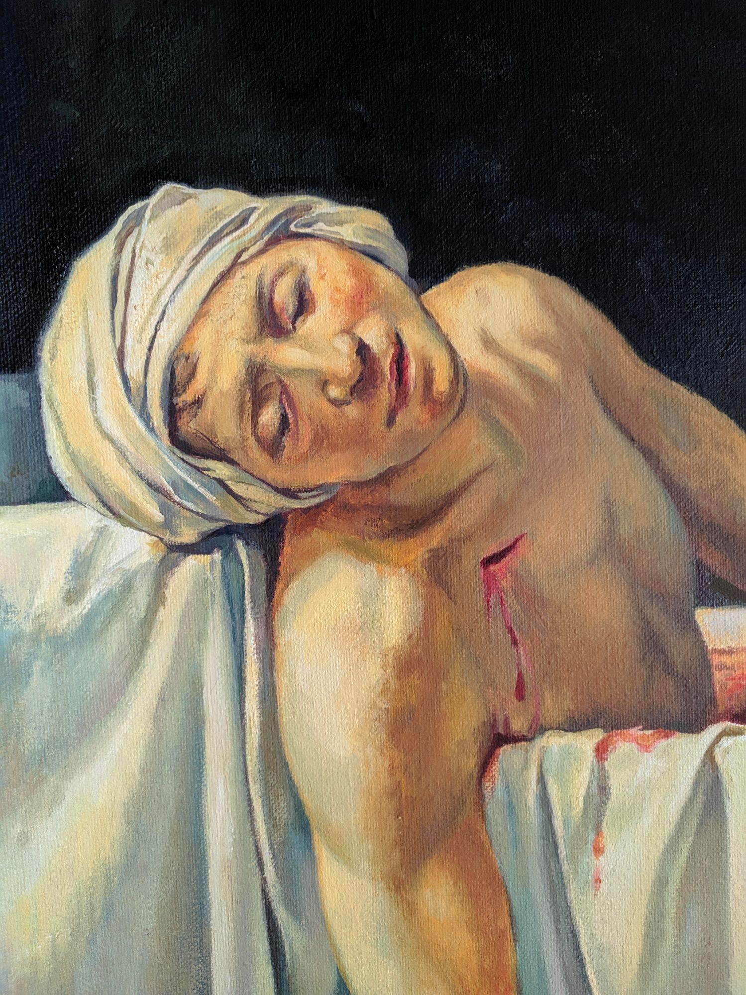картина маслом  60x80 "Смерть Марата"
