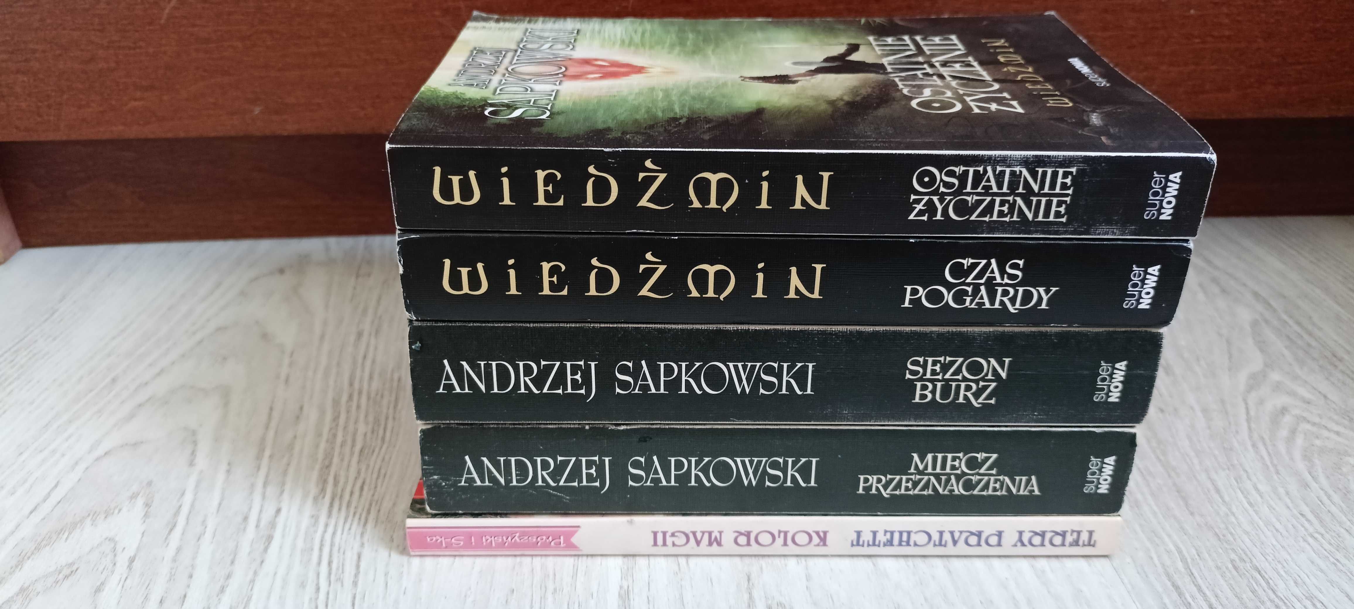 5x Sapkowski Wiedźmin Ostatnie życzenie Sezon burz Miecz przeznaczenia