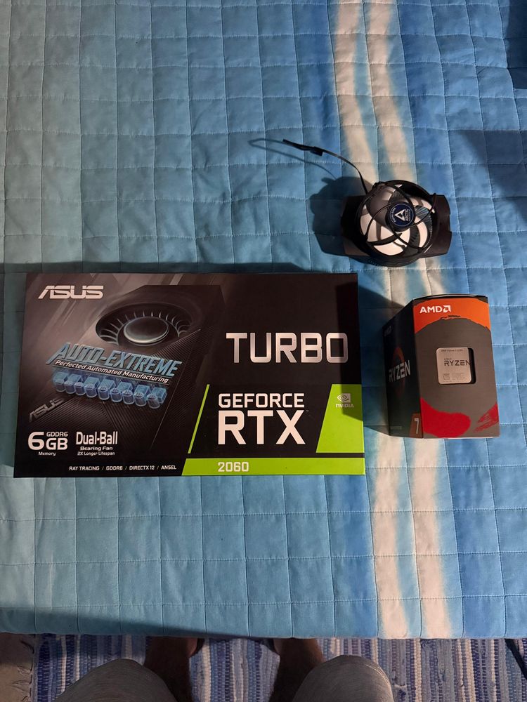 Vendo placa gráfica rtx 2060 gb e processador ryzen 7 2700