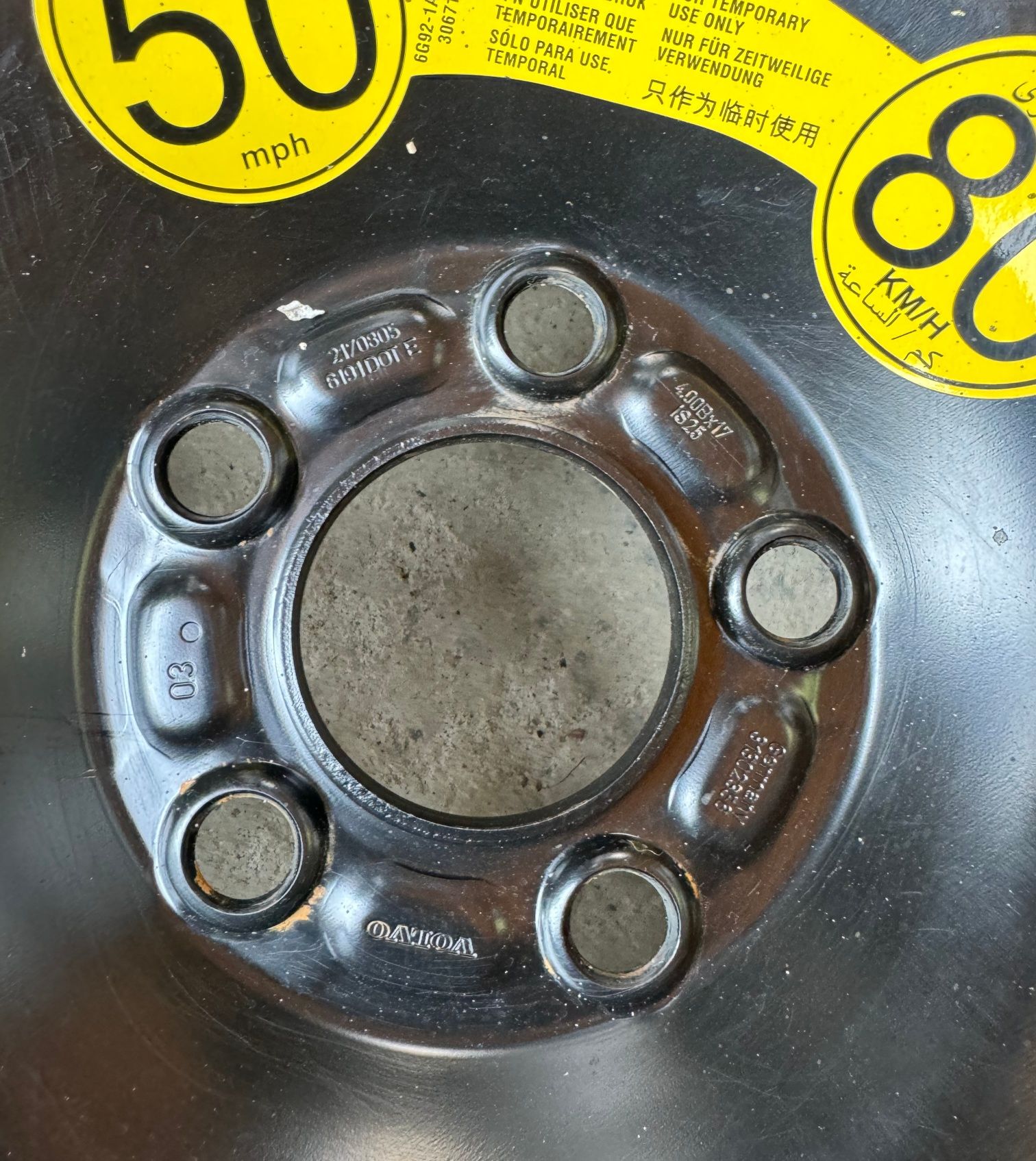Докатка запаска костиль Volvo Ford Jaguar R 17 5 108  Lincoln