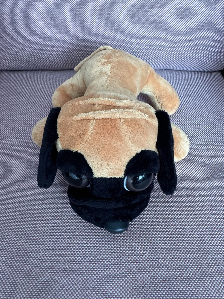 Ming Ren Pug Dog Mops Piesek maskotka wysokość 25cm.