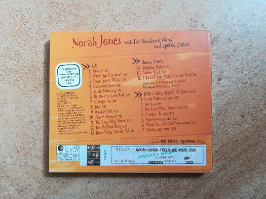 CD Álbum original - Norah Jones - Feels Like Home (CD+DVD Deluxe Editi