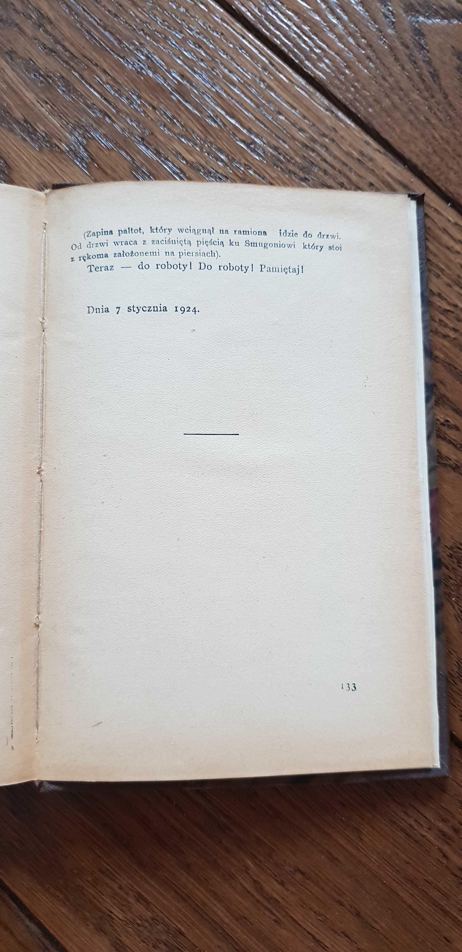 Książka rok 1924 "Uciekła mi przepióreczka..." Stefan Żeromski- unikat