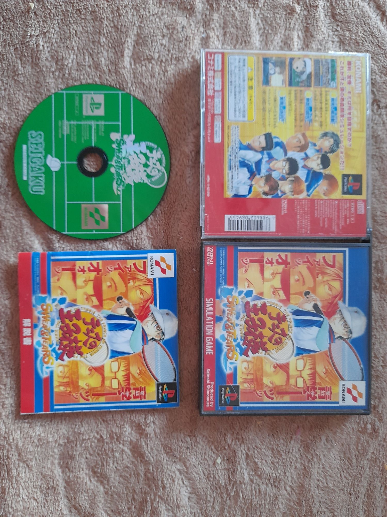 The prince of tennis ps1 psx retro ntsc j kolekcjonerski stan import