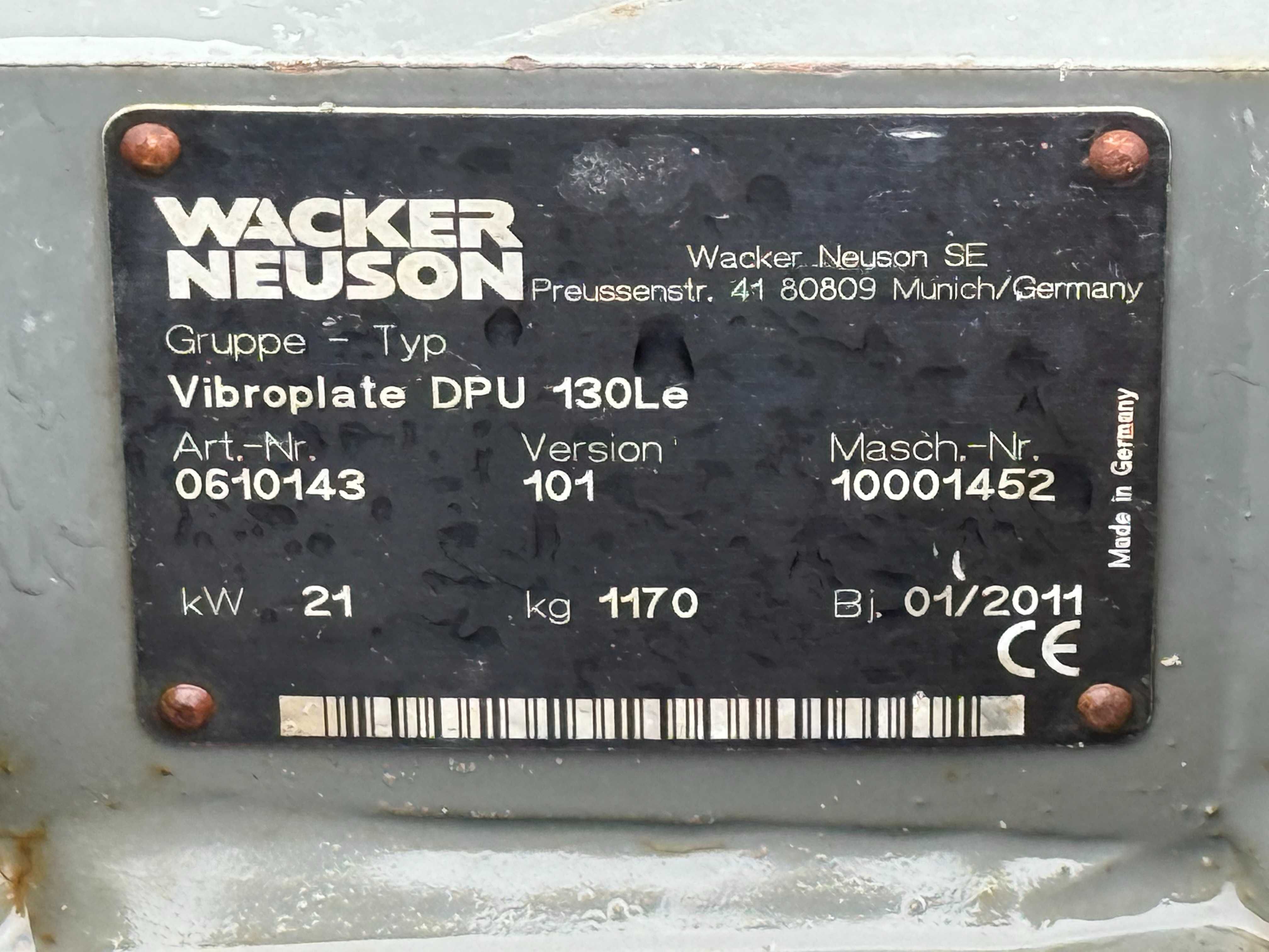 Zagęszczarka Wacker Neuson DPU 130Le