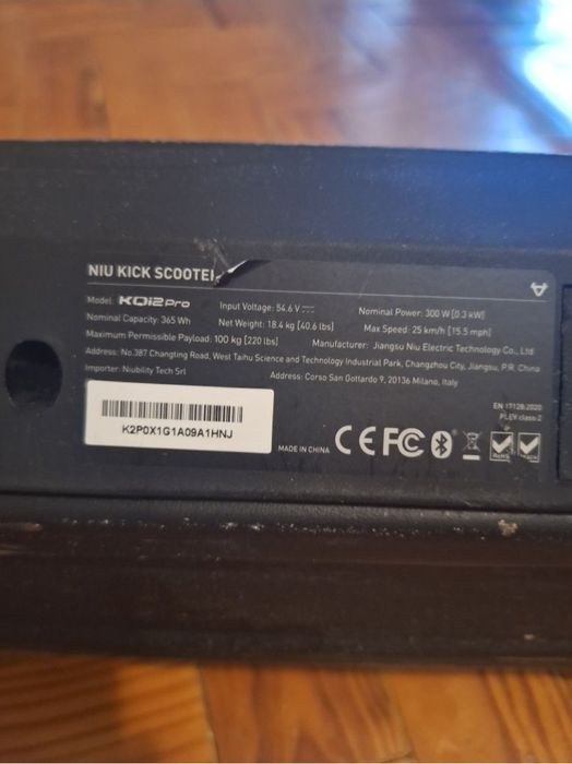 Trotinete Elétrica NIU: Kqi2Pro
