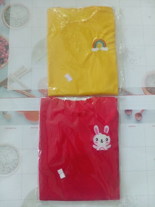 Футболка дитяча жовта і червона