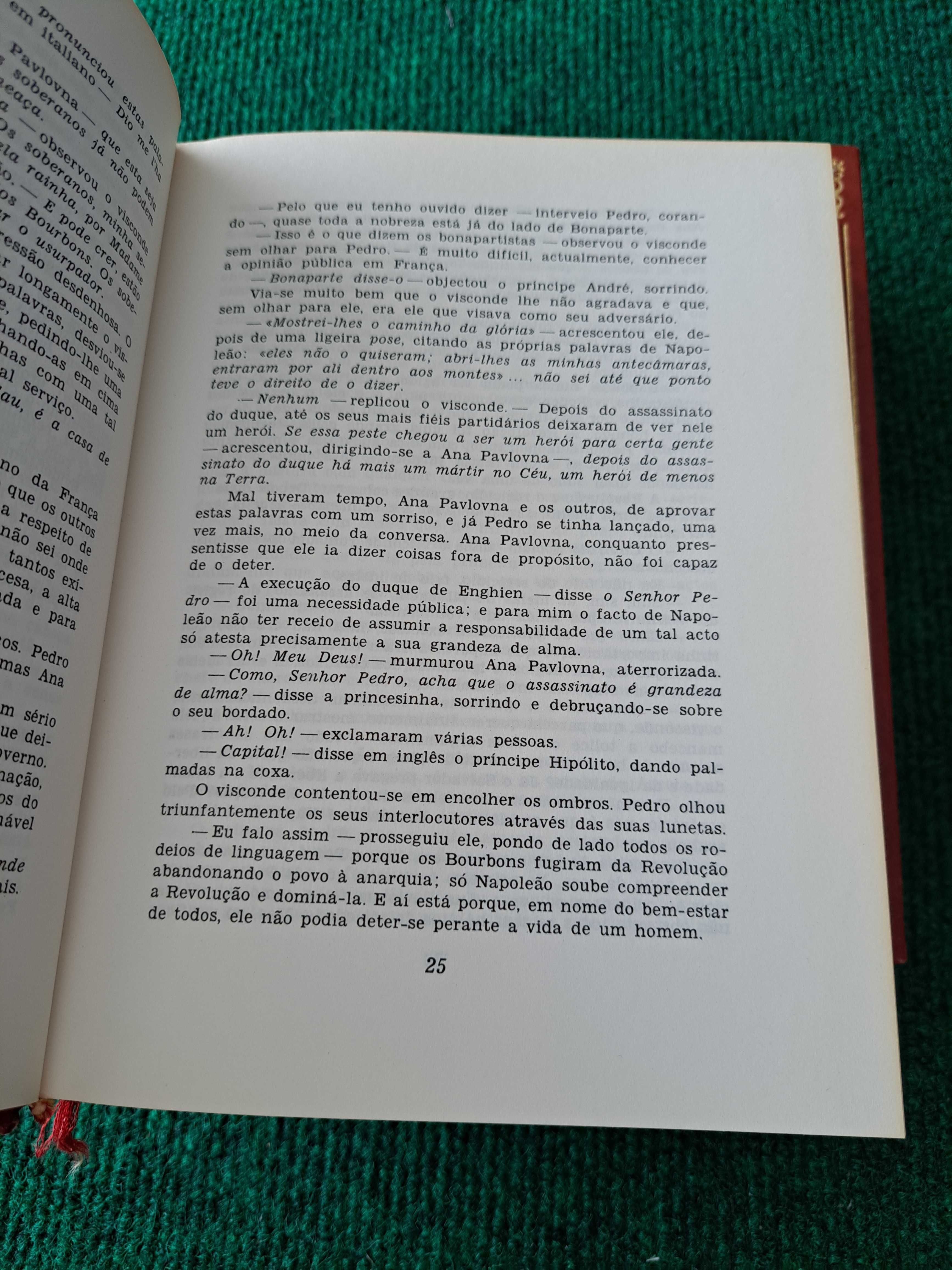 Guerra e Paz - 4 livros em 2 volumes - Leão Tolstoi