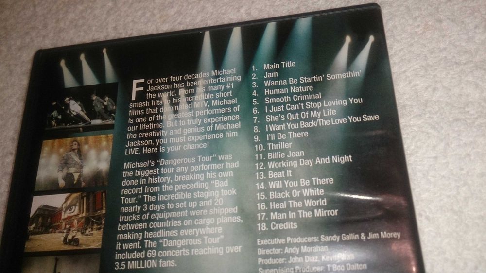 michael jackson (live in bucharest - the dangerous tour) dvd