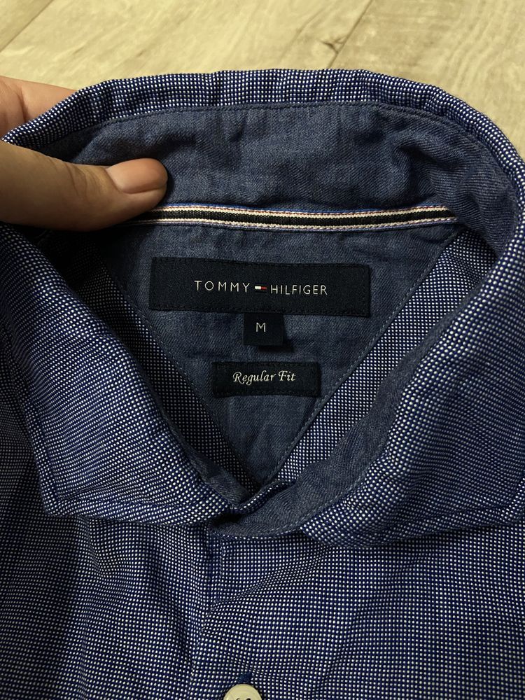 Нова бавовняна сорочка tommy hilfiger чоловіча regular fit розмір м 46