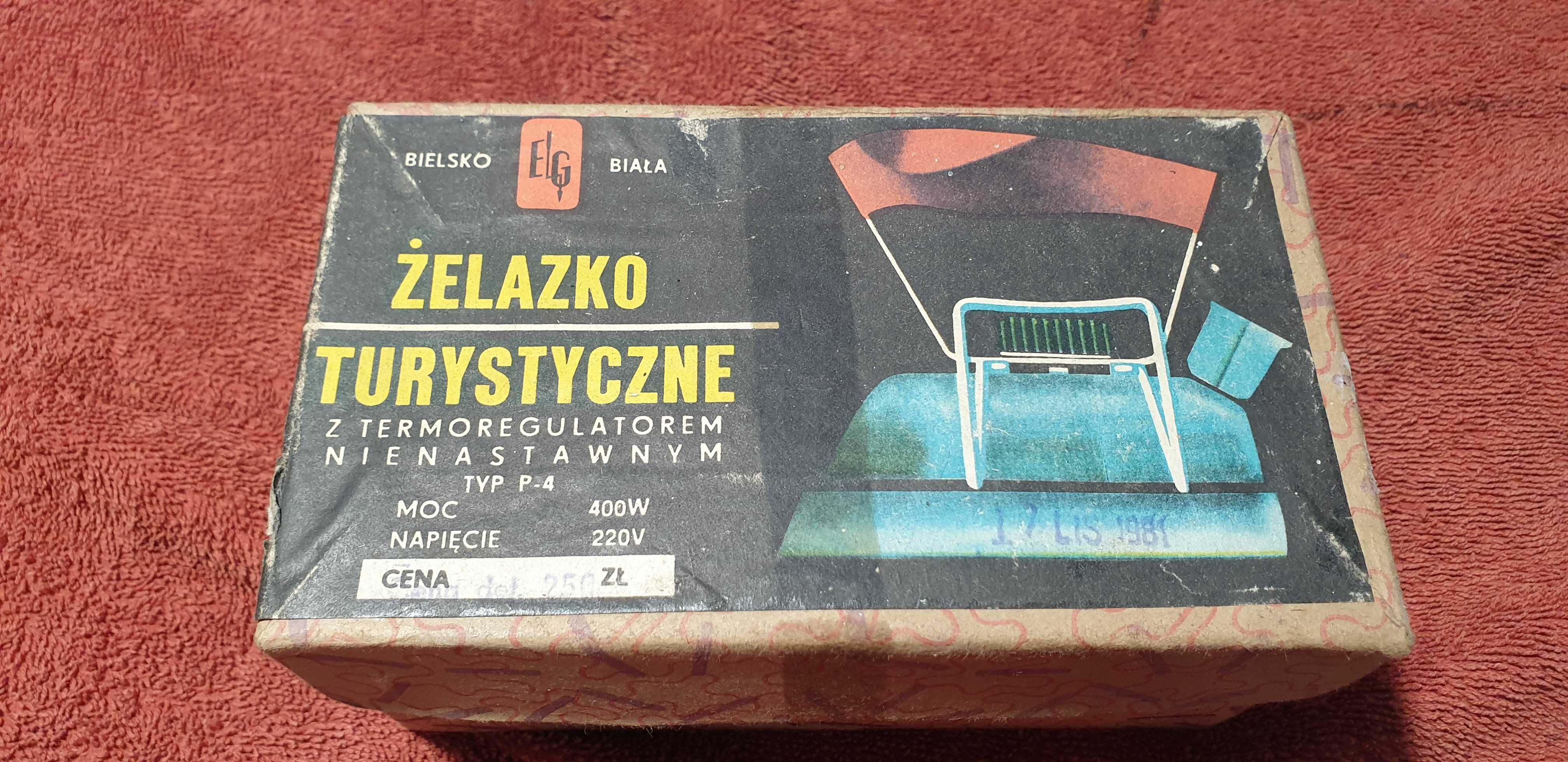 Żelazko turystyczne PRL. Nowe - dokumentacja.