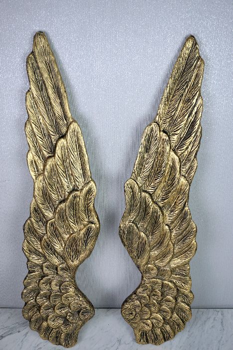 Skrzydła anioła dekoracja ścienna XL złote