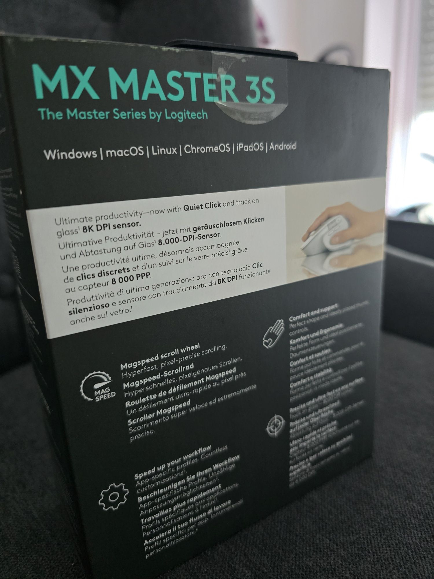 *Novo* Rato Logitech mx Master 3S 8000Dpi