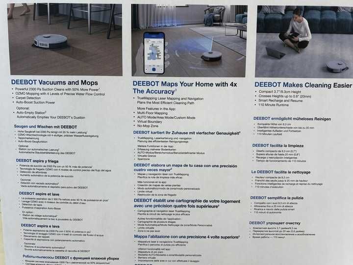 Robot Odkurzająco-Mopujący Ecovacs Deebot N8