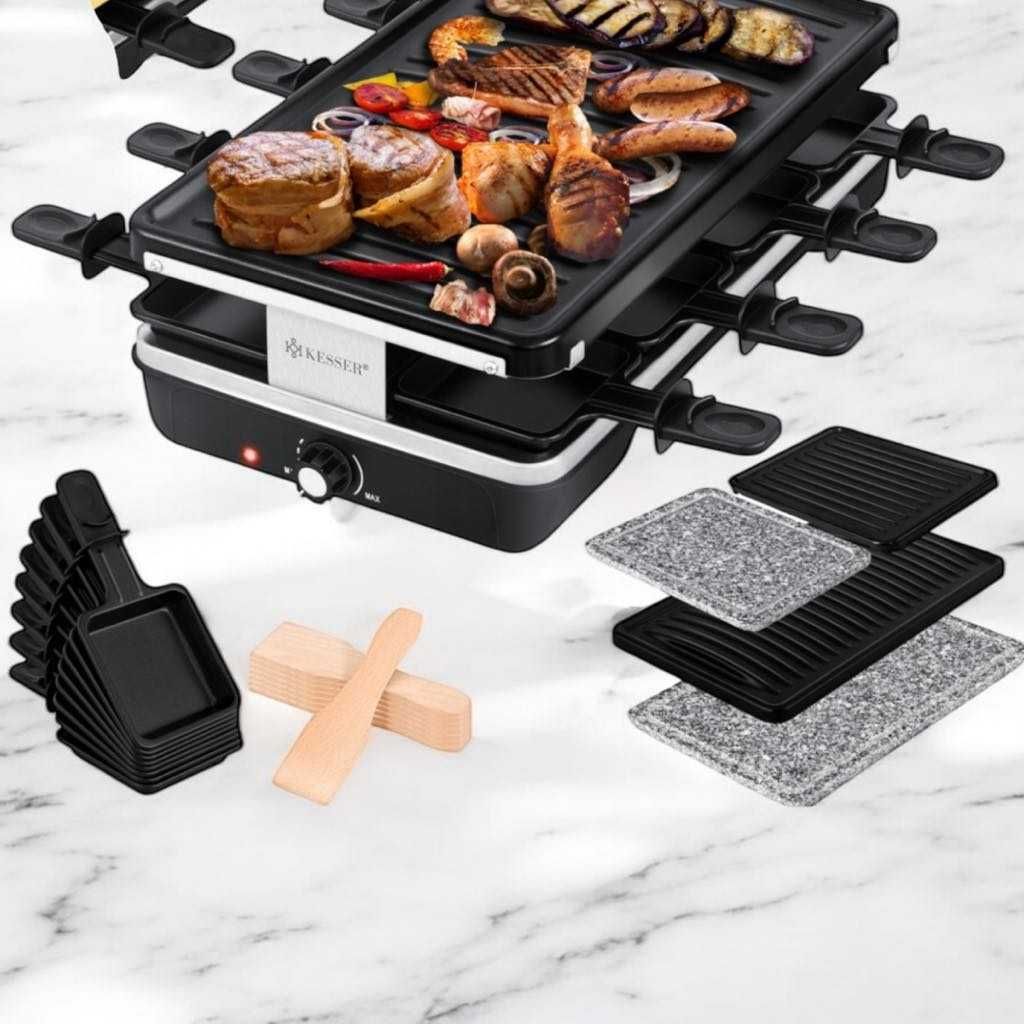 Raclette Grill Elektryczny KESSER Czarny 1200 W
