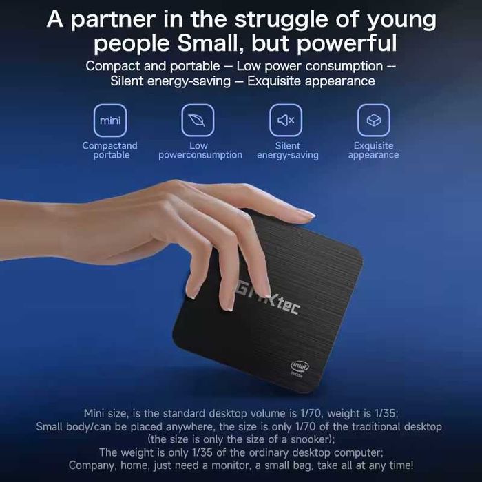 Міні ПК GMKtec G2 Mini PC N100 12GB/512GB