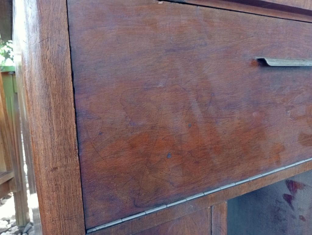 Stara Drewniana Szafka Komoda Apadapter Nakastlik Winyle PRL Art Deco