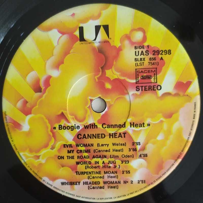 Canned Heat - Boogie With Canned Heat. LP. EX. France